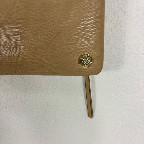 Vince Camuto Tan Leather Animal Print Crossbody Purse - Picture 5 of 11